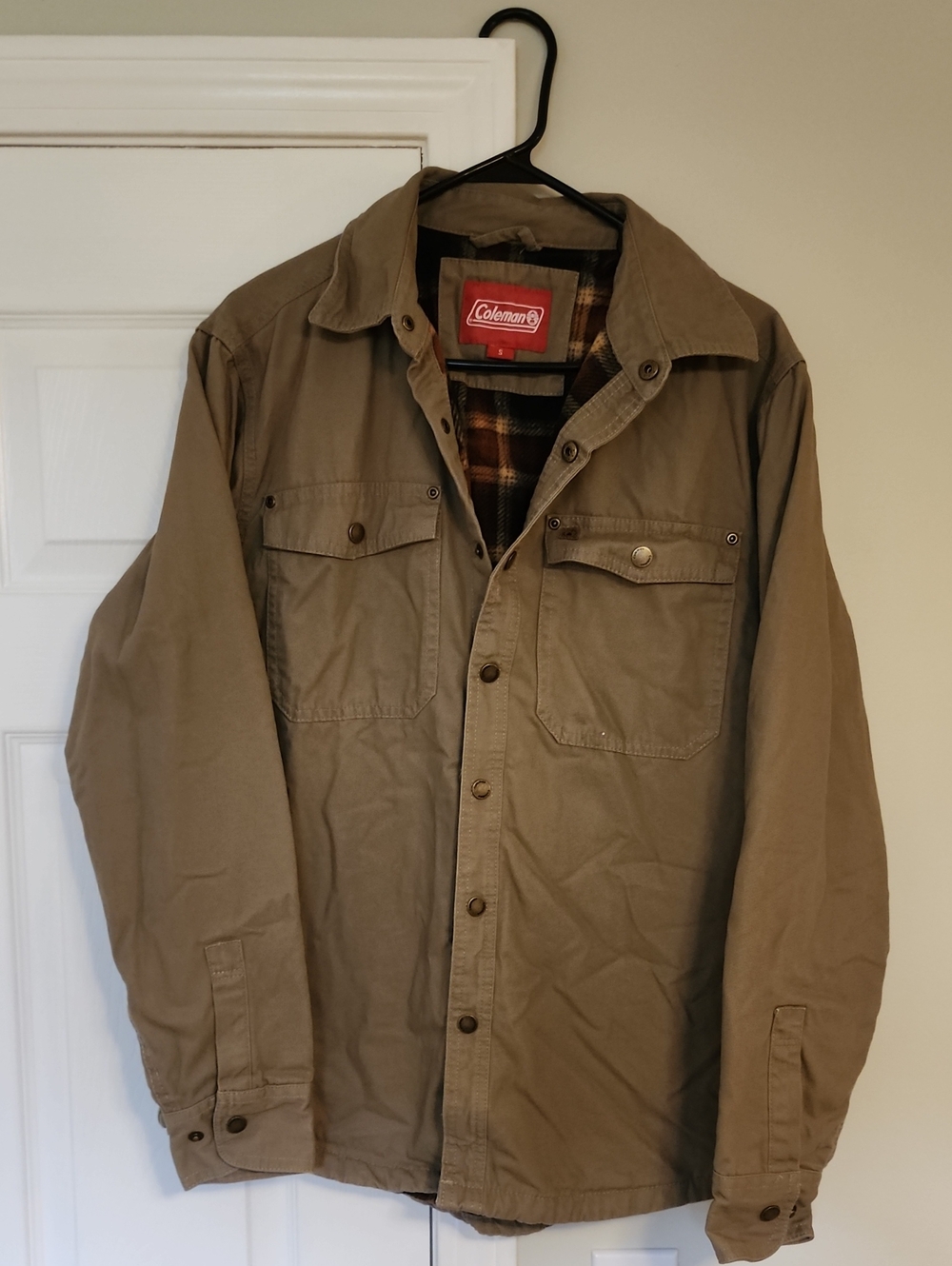 Coleman Work Jacket with Plaid Lining